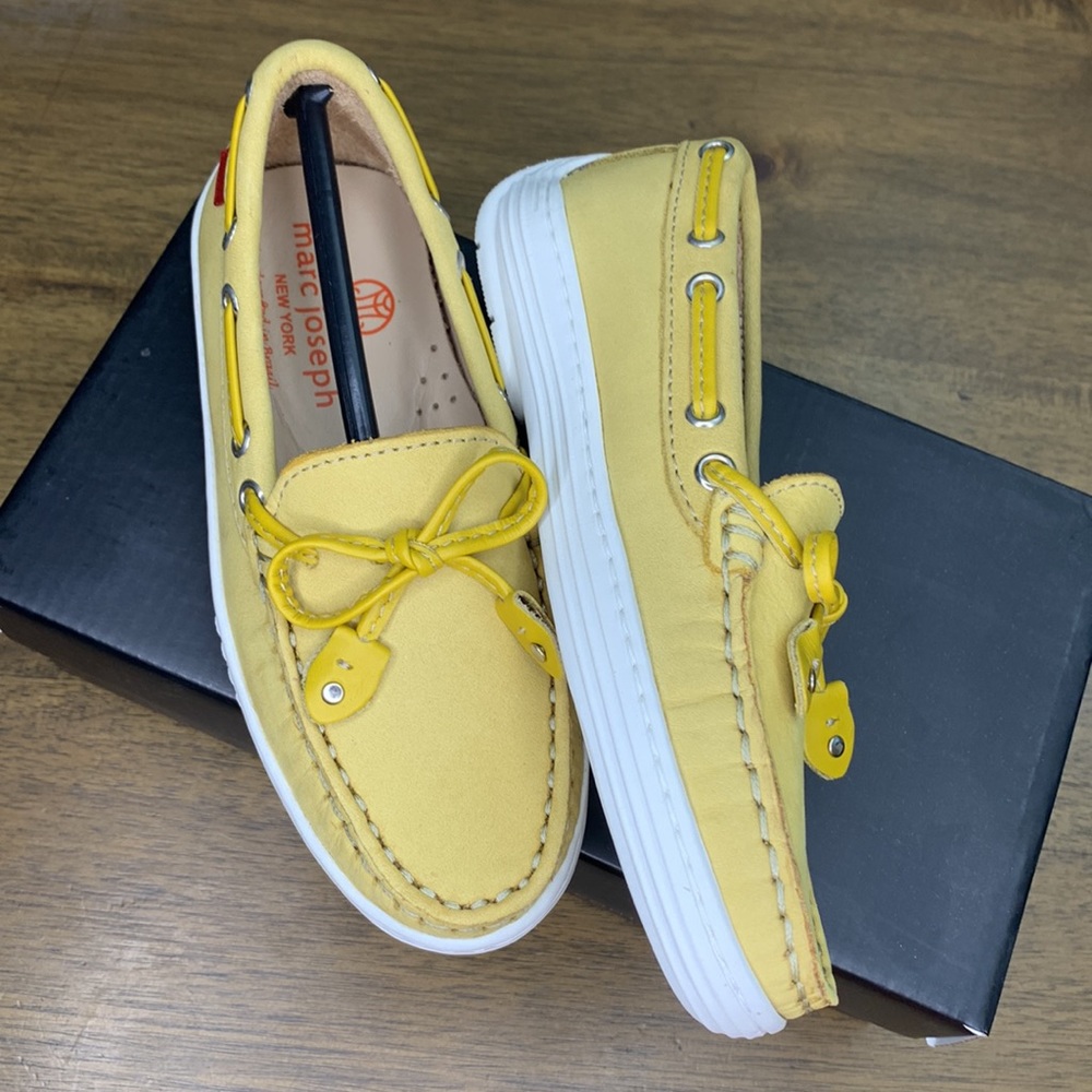 Marc Joseph Yellow Kids Shoes